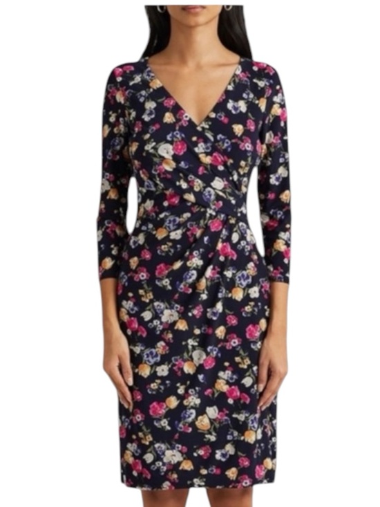 Lauren Ralph Lauren Dresses & Skirts - LAUREN RALPH LAUREN Cleora Front Twist Sheath Dress V-Neck 3/4 Sleeve NWT